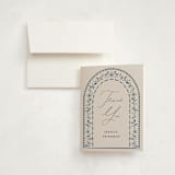 "Talavera" - Mitzvah Thank You Cards in Navy by Meagan Christensen - Card with Envelope