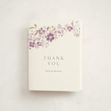 "Meander" - Mitzvah Thank You Cards in Merlot by Angela Marzuki - Front