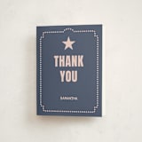 "Cinema Celebration" - Mitzvah Thank You Cards in Rose by Diane Pearse - Front