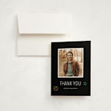 "Neon Vibes" - Mitzvah Thank You Cards in Candy by Brandy Folse - Card with Envelope