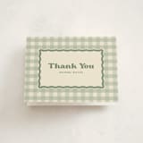 "Camp Mitzvah" - Mitzvah Thank You Cards in Sage by Creo Study - Front