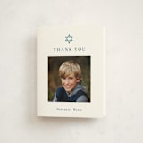 "Painted Star" - Mitzvah Thank You Cards in Lake by Olivia Raufman - Front