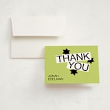 "Decal" - Mitzvah Thank You Cards in Lime by Inkblot Design - Card with Envelope
