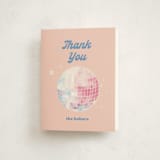 "To the Disco" - Mitzvah Thank You Cards in Candy by Creo Study - Front