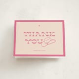 "Cowgirl" - Mitzvah Thank You Cards in Peony by Rachel Cassel - Front