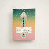 "Bat Mitzvah Theatre Marquee" - Mitzvah Thank You Cards in Peony by Becky Nimoy - Front