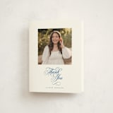 "Simply" - Mitzvah Thank You Cards in Sea by Jenna Holcomb - Front