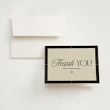 "Grand Luxe Bat Mitzvah" - Mitzvah Thank You Cards in Charcoal by Wallace Design Co. - Card with Envelope