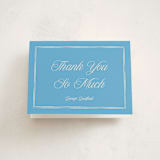 "Linho" - Mitzvah Thank You Cards in Sky by Pati Cascino - Front