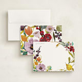 "Fruit and Flowers" - Personalized Stationery Cards in Lemon by Jess Franks - Assembled
