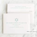 "graceful" - Mitzvah Thank You Cards in Aquamarine by Julia Hall - FREE Recipient Addressing