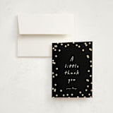 "Simple Confetti" - Mitzvah Thank You Cards in Midnight by Erin L. Wilson - Front