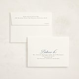 "Formal Elegance" - Mitzvah Thank You Cards in Cerulean by Morgan Kendall - FREE Recipient Addressing