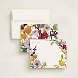 "Fruit and Flowers" - Personalized Stationery Cards in Lemon by Jess Franks - Assembled