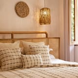 "Bolivar Lumbar Pillow Cover Earth Brown & Cream" - Throw Pillows in brown by Tatiana Ordoñez