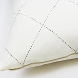 "Diamond-Stitch Euro Sham" - Throw Pillows in white by Anchal