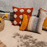 "mystic" - Throw Pillows in multicolor by Handan Loomworks