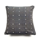 "Nira Indigo Handloom Pillow" - Throw Pillows in blue by Anjali Purohit