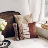 "Crue" - Throw Pillows in multicolor by Handan Loomworks