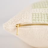 "Magdalena Pillow Cover Sage, Mint Green & Terracotta" - Throw Pillows in multicolorassorted-colors by Tatiana Ordoñez