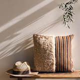 "Nida" - Throw Pillows in multicolor by Handan Loomworks