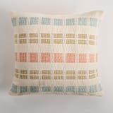 "Magdalena Pillow Cover Seaglass Blue, Crocodile Green, Apricot Orange" - Throw Pillows in multicolorassorted-colors by Tatiana Ordoñez