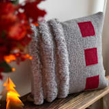 "Dove" - Throw Pillows in multicolor by Handan Loomworks