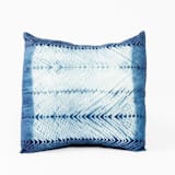 "Ara Indigo Silk Pillow" - Throw Pillows in blue by Anjali Purohit