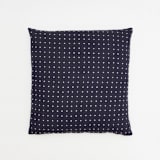 "Cross-Stitch Throw Pillow - Navy" - Throw Pillows in blue by Anchal