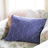 "Small Graph Throw Pillow - Slate" - Throw Pillows in blue by Anchal