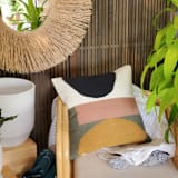 "Balancing Act Pillow" - Throw Pillows in multicolorassorted-colors by Wool and Indigo
