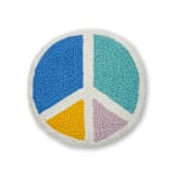 "Peace Shaped Hook Pillow" - Throw Pillows in multicolor by Ampersand Design Studio
