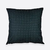 "Cross-Stitch Euro Sham - Charcoal" - Throw Pillows in black by Anchal