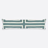 "Interlock XL Lumbar Pillow - Spruce" - Throw Pillows in green by Anchal