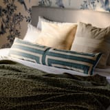 "Interlock XL Lumbar Pillow - Spruce" - Throw Pillows in green by Anchal