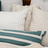 "Interlock XL Lumbar Pillow - Spruce" - Throw Pillows in green by Anchal