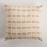 "Bolivar Pillow Cover Earth Brown & Cream" - Throw Pillows in brown by Tatiana Ordoñez