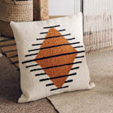 "wind" - Throw Pillows in multicolor by Handan Loomworks