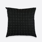 "Cross-Stitch Throw Pillow - Charcoal" - Throw Pillows in black by Anchal