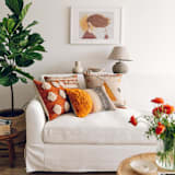 "Bohemian Sun" - Throw Pillows in multicolor by Handan Loomworks