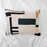 "Agave Patchwork Wide Lumbar Pillow" - Throw Pillows in multicolorassorted-colors by Wool and Indigo