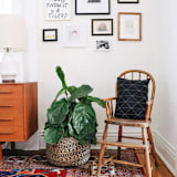 "Small Graph Throw Pillow - Charcoal" - Throw Pillows in black by Anchal