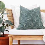 "Array Throw Pillow - Spruce" - Throw Pillows in green by Anchal