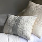 "Gray Chambray Decorative Pillow" - Throw Pillows in gray by Johil Ross