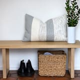 "Gray Chambray Decorative Pillow" - Throw Pillows in gray by Johil Ross