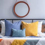 "Array Throw Pillow - Mustard" - Throw Pillows in yellow by Anchal