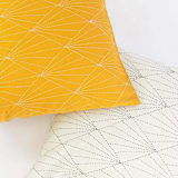 "Array Throw Pillow - Mustard" - Throw Pillows in yellow by Anchal