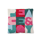 "Peace & Joy Hook Pillow" - Throw Pillows in multicolor by Ampersand Design Studio