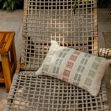 "Magdalena Lumbar Pillow Cover Terracotta, Sage and Mint Green" - Throw Pillows in multicolor by Tatiana Ordoñez