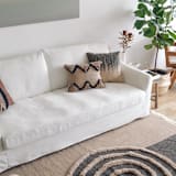 "Flow" - Throw Pillows in multicolor by Handan Loomworks